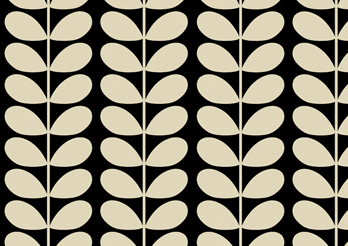 Orla Kiely Solid Stem, Black - Twist&Fit Roman Blind - Image 8